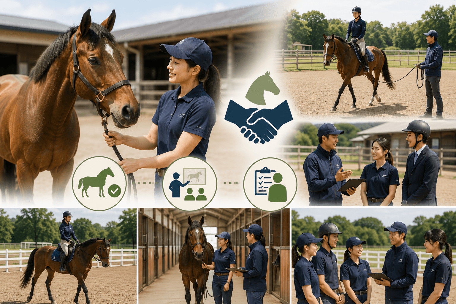 乗馬クラブ・再調教済み馬の譲渡